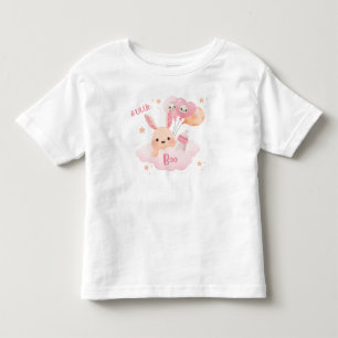 Little Boo Pink Halloween Baby Shower Toddler T-Shirt