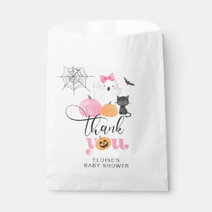 Little Boo pink spooky baby shower thank you Favour Bags