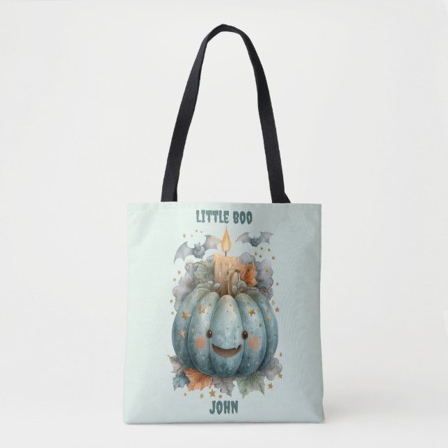 Little Boo Pumpkin for Boys Tote Bag (Front)