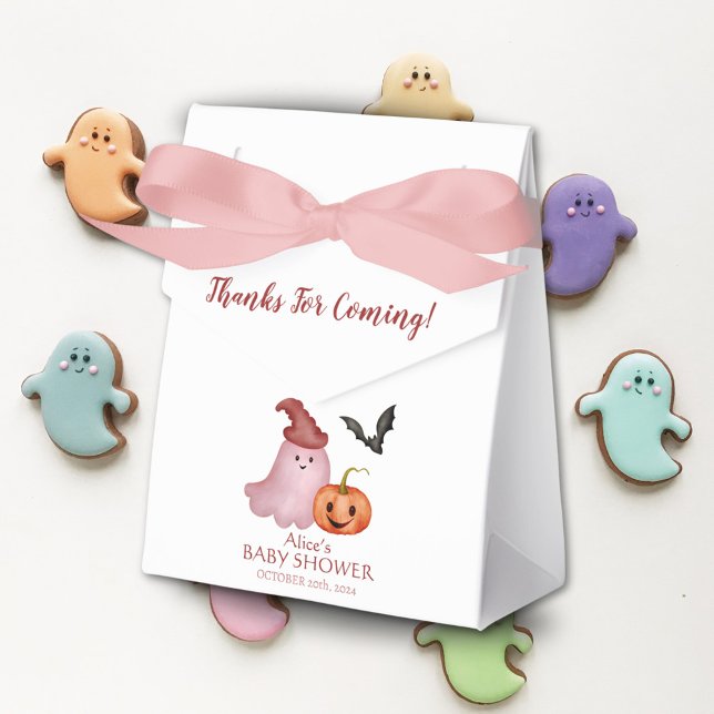 Little Boo Pumpkin Halloween Baby Shower Favour Box (Creator Uploaded)