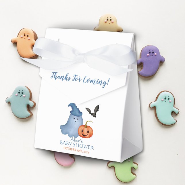 Little Boo Pumpkin Halloween Baby Shower Favour Box (Creator Uploaded)