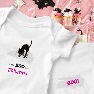 Little Boo-Tiful Cat Ghost Halloween Baby Bodysuit