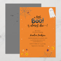 Little boo watercolor spooky ghost Baby shower