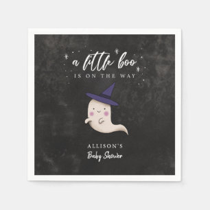 Little Boo Witch Ghost Baby Shower Napkin