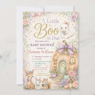 Little Boo Woodland Baby Shower Invitation