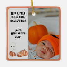Little Boo's First Halloween Cute Photo 