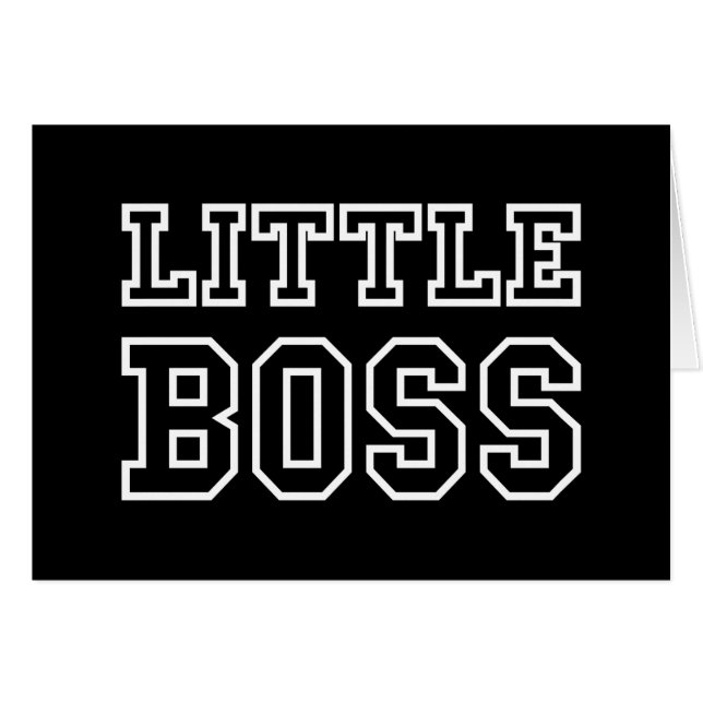 LITTLE BOSS CARD (Front Horizontal)