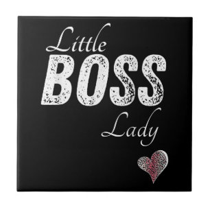 Little Boss Lady Baby Children Toddler Girl Short Tile