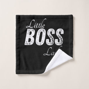 Little Boss Lady Baby Children Toddler Girl Short Wash Cloth
