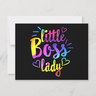 Little Boss Lady Girls Kids Daughter Baby mini bos Holiday Card