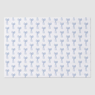 Little Bow Blue Gift Wrap Tissue Paper
