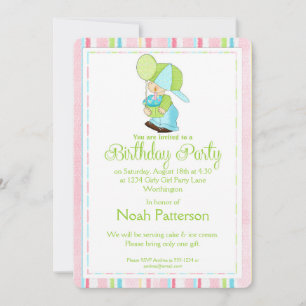 Little Boy Birthday Party Invite Country Boy d3