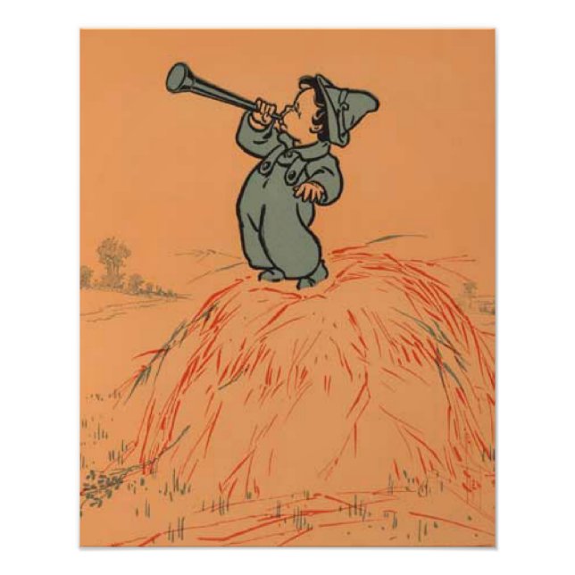 Little Boy Blue Nursery Rhyme Photo Print (Front)