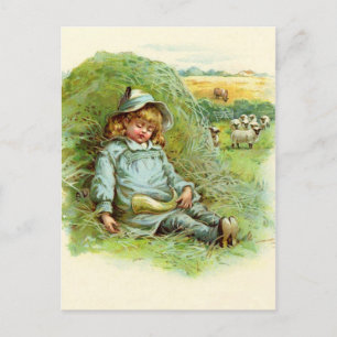 Little Boy Blue Nursery Rhyme Postcard