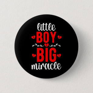 Little Boy Chd Warrior Congenital Heart Disease 6 Cm Round Badge