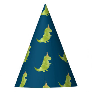 Little Boy Dinosaur Theme Dino Green and Navy Hat