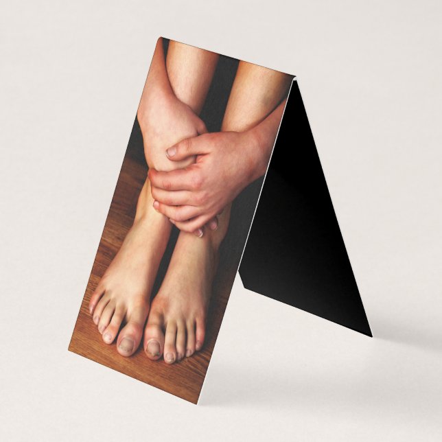 Little Boy Feet and Hands Business Card (Front)