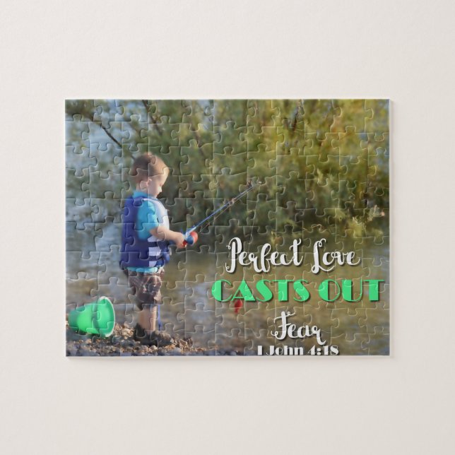 Little Boy Fishing Casting Out Fear Puzzle (Horizontal)