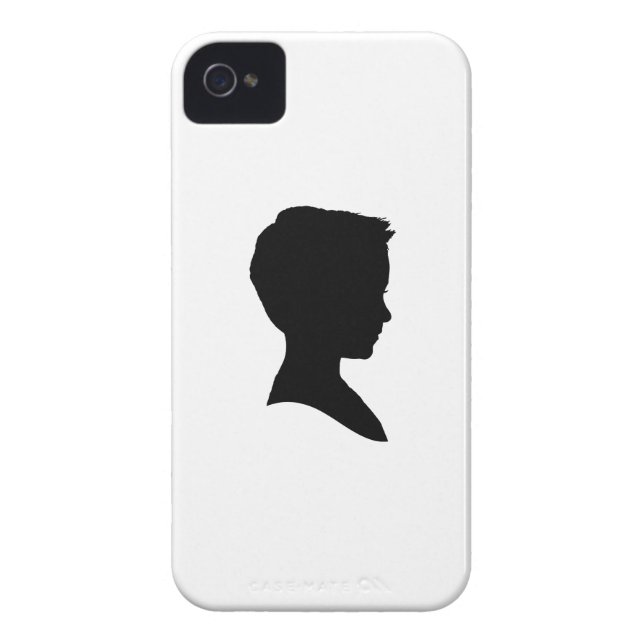 Little Boy Silhouette Case-Mate iPhone Case (Back)