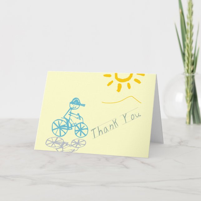 Little boy thank you card (Front)