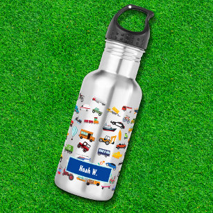 Little Boy Things That Move Vehicle Cars Kid 532 Ml Water Bottle