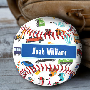 Little Boy Things That Move Vehicle Cars Kid Baseball