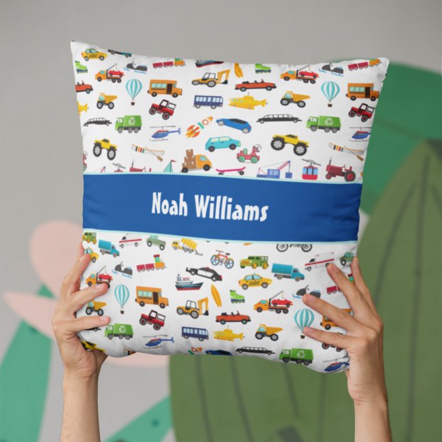 Little Boy Things That Move Vehicle Cars Kid Cushion (Creator Uploaded)