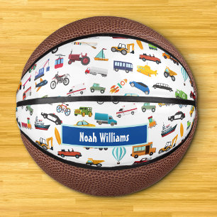 Little Boy Things That Move Vehicle Cars Kid Mini Basketball