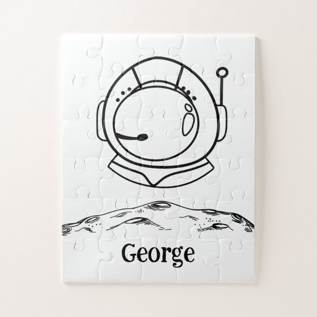 Little Boys Astronaut in Space  Jigsaw Puzzle (Vertical)