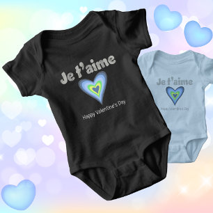 Little Boy's French Valentine Baby Bodysuit