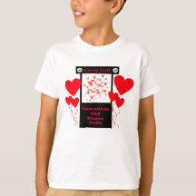 Little Boys Kissing Booth Valentines Day Shirt