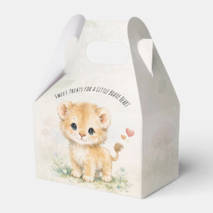 Little Brave Heart Lion Safari Baby Shower Favour Box