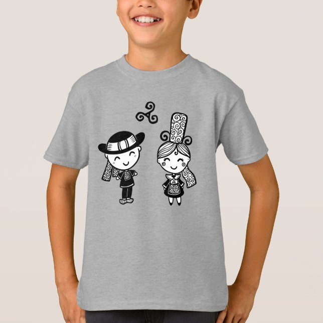 Little bretons with celtic triskel T-Shirt (Front)