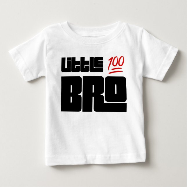 💯 Little Bro Baby T-Shirt (Front)