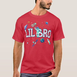 Little Brother Astronaut Space Family Matching Bir T-Shirt