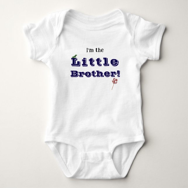 Little Brother  Baby Bodysuit (Front)