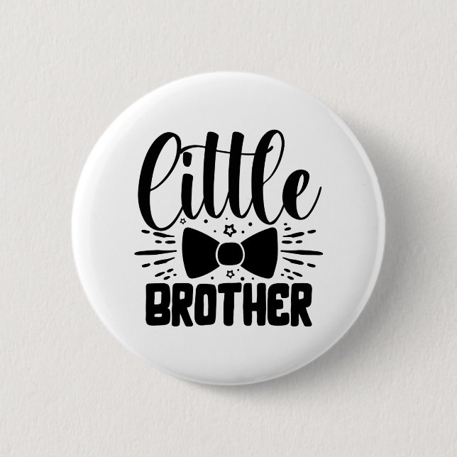 Little brother big brother, cool britannia 6 cm round badge (Front)