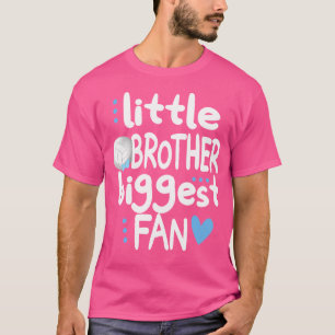 Little Brother Biggest Fan Proud Volleyball Brothe T-Shirt