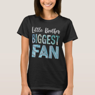 Little Brother Biggest Fan Softball, Baseball Boys T-Shirt