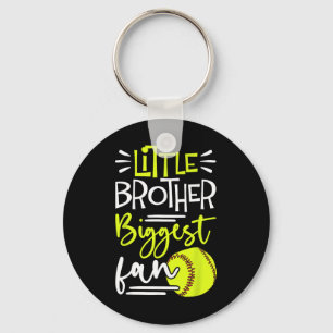 Little Brother Biggest Fan Softll, Softll Boys _3  Key Ring
