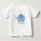 Little Brother Blue Elephant Baby Tee
