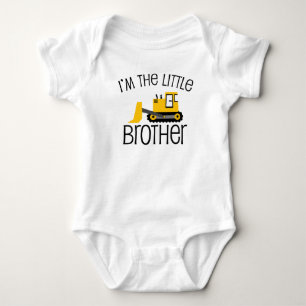 Little Brother Construction Front Loader Baby Bodysuit