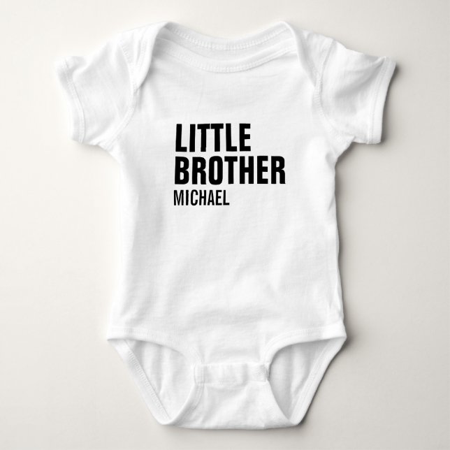 Little Brother Custom Baby Bodysuit (Front)