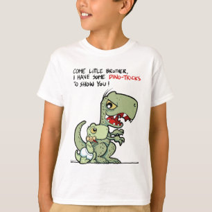 Little Brother Dino-Tricks Big Brother Fun T-Shirt