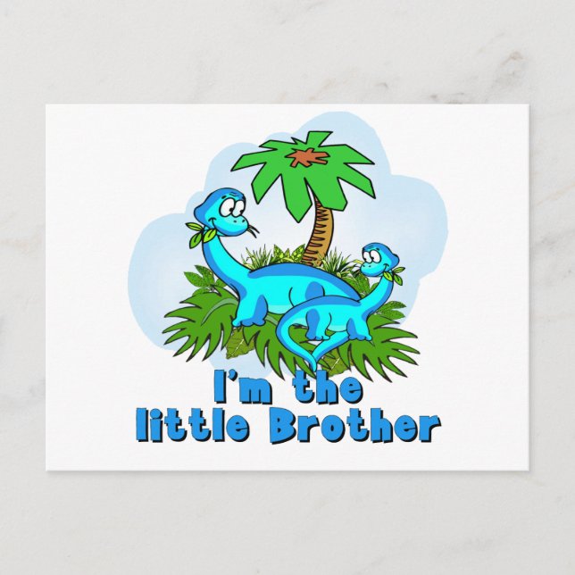 Little Brother Dinosaurs Postcard (Front)