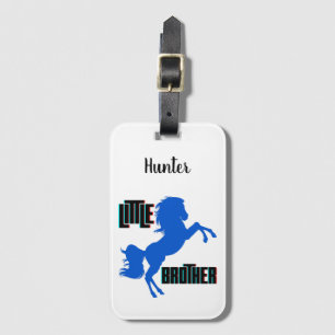 Little Brother Horse Rearing Luggage Tag