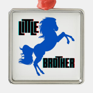 Little Brother Horse Rearing Metal Tree Decoration