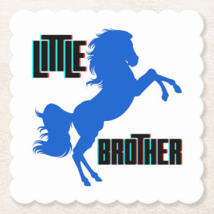 Little Brother Horse Rearing Paper Coaster