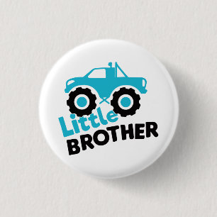 Little Brother Monster Truck 3 Cm Round Badge