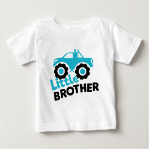 Little Brother Monster Truck Baby T-Shirt